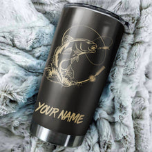 Load image into Gallery viewer, Redfish Puppy Drum fishing Tumbler Cup Customize name Personalized Fishing mug gift for fisherman - IPH947