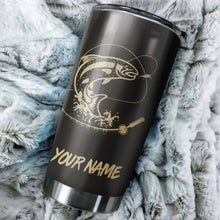 Load image into Gallery viewer, Lahontan Cutthroat Trout Fishing Tumbler Cup Customize name Personalized Fishing gift for fisherman - IPH977