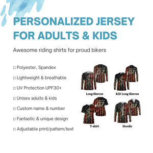 Personalized Patriotic MX Jersey UPF30+ Adult&Kid Motocross Racing American Biker Motorcycle US Jersey| NMS718