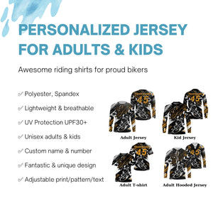 Custom BMX jersey UPF30+ adult kid bike shirts Extreme cycling racewear Bicycle motocross clothes| SLC37