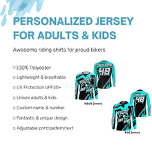 Load image into Gallery viewer, Personalized Dirt Bike Jersey UPF30+ Kid Adult Extreme Motocross MX Racing Long Sleeves Off-road NMS1132