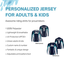 Load image into Gallery viewer, Motocross Personalized Jersey UPF30+ Kid Adult Dirt Bike MX Enduro Racing Long Sleeves NMS1109