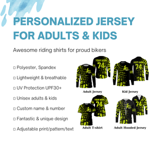 Kid&adult custom Motocross jersey UPF30+ MX Racing for Life dirt bike motorcycle off-road racewear| NMS934