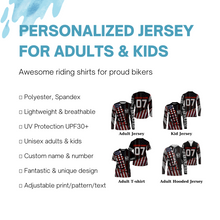 Load image into Gallery viewer, Custom Motocross Jersey UPF30+ American Dirt Bike MX Racing Jersey Adult&amp;Kid Off-Road Motorcycle| NMS771