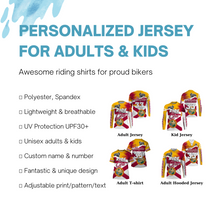 Load image into Gallery viewer, Florida Motocross Girls Jersey Custom Name Ride Like A Girl FL Dirt Bike Off Road Motorcycle Women Riders| NMS827