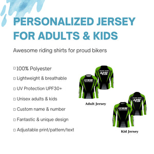 Personalized Extreme Motocross jersey UPF30+ kid adult biker dirt bike MX racing motorcycle shirt NMS1106