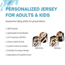 Load image into Gallery viewer, Personalized Motocross Jersey UPF30+ Throttle It Kid Adult Dirt Bike MX Racing Long Sleeves NMS1120