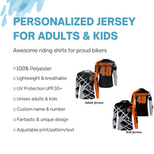 Load image into Gallery viewer, Live To Ride Motocross jersey personalized UFP+ kid adult dirt bike racing long sleeves NMS1105