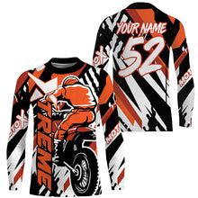 Load image into Gallery viewer, Personalized Xtreme Motocross Jersey UPF30+ Kid Adult Dirt Bike Long Sleeves MX Racing NMS1144