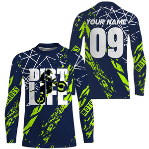 Dirt Life Personalized Racing Jersey UPF30+ Motocross Kid Adult Dirt Bike MX Long Sleeves NMS1140