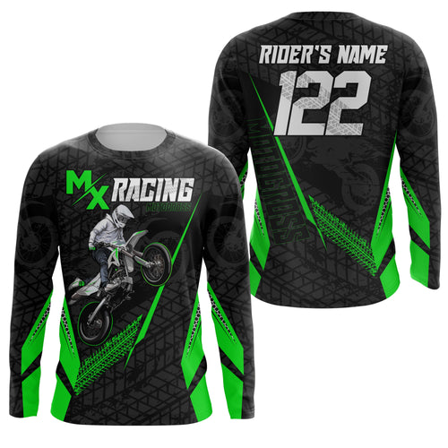 Custom Motocross Jersey MX Racing UPF30+ Dirt Bike Number and Name Adult&Kid Off-Road Motorcycle| NMS769