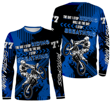 Load image into Gallery viewer, Motocross Racing Stop Riding Stop Breathing Jersey All Over Printed Hoodie, Motocross Dirt Bike Shirt| NMS280