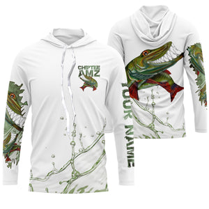 Musky Muskellunge fishing custom name with funny Muskie ChipteeAmz's art sun protection fishing shirts AT042