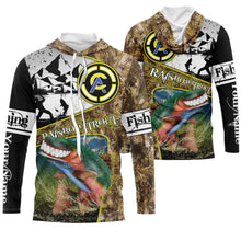 Load image into Gallery viewer, Trout fishing custom name with funny Trout ChipteeAmz&#39;s art UV protection shirts AT009
