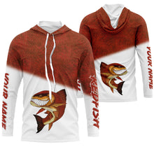 Load image into Gallery viewer, Redfish fishing custom name with angry Redfish ChipteeAmz&#39;s art UV protection shirts AT007