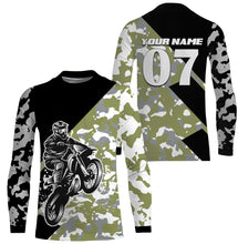 Load image into Gallery viewer, Custom Dirt Bike Jersey UPF30+ UV Protect, Camo Motocross Off-Road Motorcycle Riders Racewear| NMS438