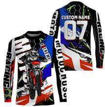Load image into Gallery viewer, Custom Motocross racing jersey UV protective kid&amp;adult MX dirt bike motorcycle off-road racewear| NMS933