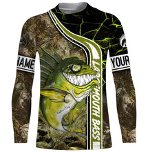 Load image into Gallery viewer, Largemouth Bass fishing custom name with ChipteeAmz&#39;s art UV protection shirts AT011