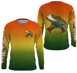 Musky fishing custom name with funny Muskie ChipteeAmz's art UV protection shirts AT025