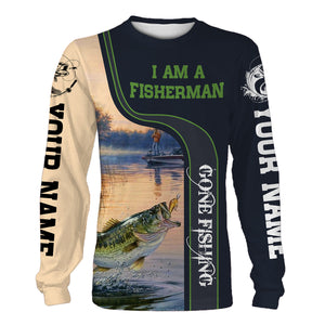 I am a fisherman full printing custom name personalized shirts