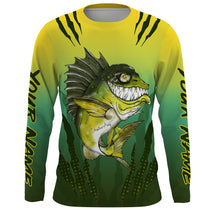 Load image into Gallery viewer, Largemouth Bass fishing custom name with angry bass ChipteeAmz&#39;s art UV protection shirts AT023