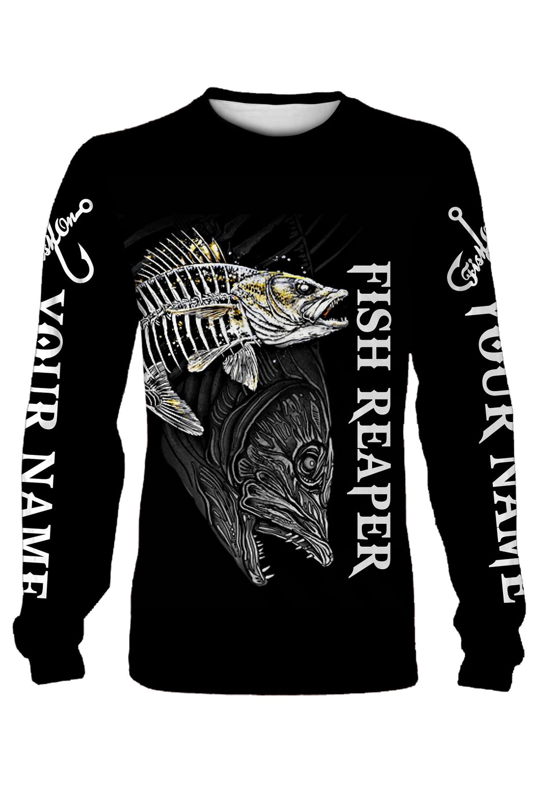 Fish reaper personalized your name full printing shirt, hoodie, zip up hoodie