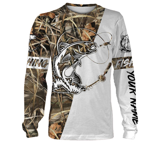 Redfish Puppy Drum personalized fishing shirts tattoo full printing shirt, all over print long sleeves, hoodie PQB9
