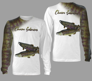 Chum salmon fishing full printing