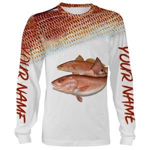 Redfish Puppy Drum fishing customize name all over print shirts personalized gift NQS204