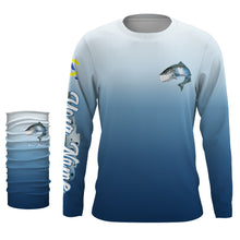 Load image into Gallery viewer, Salmon fishing custom name with funny Salmon ChipteeAmz&#39;s art UV protection shirts AT027