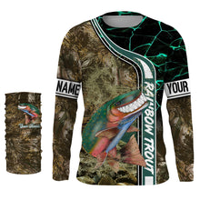Load image into Gallery viewer, Rainbow trout fishing custom name with ChipteeAmz&#39;s art UV protection shirts AT022