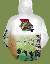 Load image into Gallery viewer, Personalized Missouri Crappie Bass Catfish fishing 3D full printing shirt for adult, kids - TATS55