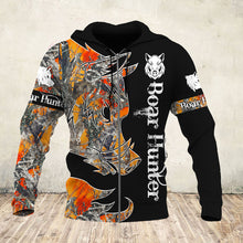 Load image into Gallery viewer, Boar Hunting Black 3D all over Print T-shirt, Hoodie, Zip up Hoodie plus size - NQS72