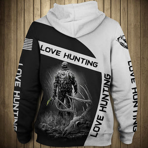 The Hunting Public deer skull bones 3D all over Print Shirt, long sleeve,Hoodie, zip up hoodie plus size - NQS74