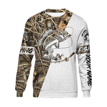 Load image into Gallery viewer, Red Snapper Personalized fishing tattoo camo all-over print long sleeve, T-shirt, Hoodie, Zip up hoodie - FSA4W