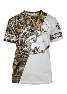 Red Snapper Personalized fishing tattoo camo all-over print long sleeve, T-shirt, Hoodie, Zip up hoodie - FSA4W