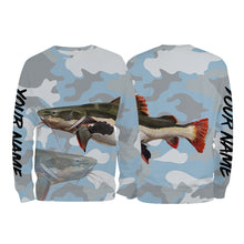 Load image into Gallery viewer, Catfish Fishing Camo Custom Name Long sleeves Shirts For Men And Women TATS85