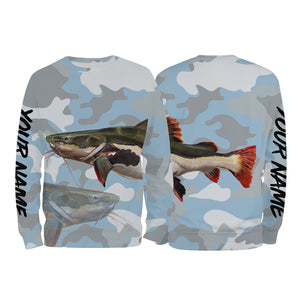 Catfish Fishing Camo Custom Name Long sleeves Shirts For Men And Women TATS85