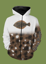 Load image into Gallery viewer, Personalized flounder fishing 3D full printing shirt for adult and kid - TATS28