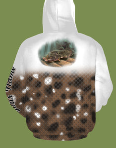 Personalized flounder fishing 3D full printing shirt for adult and kid - TATS28