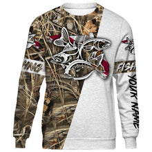 Load image into Gallery viewer, Personalized snook redfish flounder fishing camo Florida full printing shirts, hoodie - TATS13