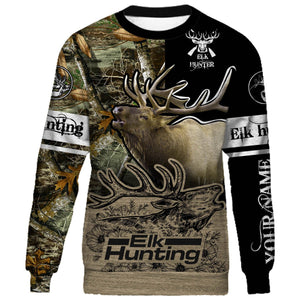 Best elk hunting custom name full printing shirts personalized gift - TATS3