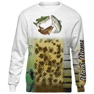 Personalized trio bass fishing 3D full printing shirt for adult and kid - TATS47