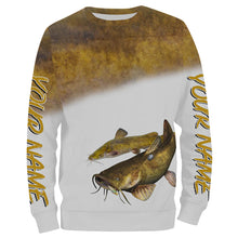 Load image into Gallery viewer, Flathead Catfish fishing customize name all over print shirts personalized gift NQS209