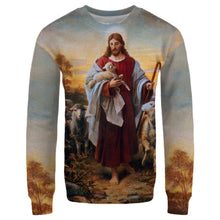 Load image into Gallery viewer, Jesus christmas shirts Jesus the good shepherd clothes
