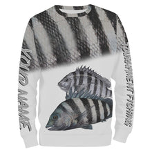 Load image into Gallery viewer, Sheepshead tournament fishing customize name all over print shirts personalized gift NQS190