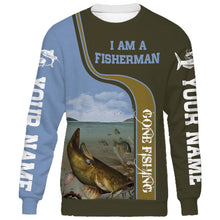 Load image into Gallery viewer, I am a fisher man flathead catfish fishing full printing shirt and hoodie - TATS31