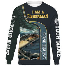 Load image into Gallery viewer, I am a fisher man trout fishing full printing shirt and hoodie - TATS37