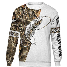 Load image into Gallery viewer, Musky personalized fishing shirts tattoo full printing shirt, long sleeves, hoodie, zip up hoodie PQB8