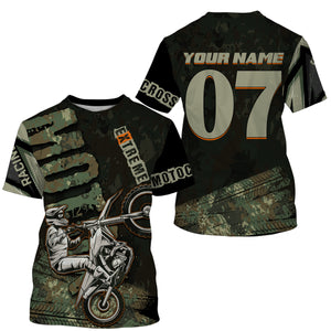 Personalized Motocross jersey UPF30+ Extreme MotoX racing dirt bike off-road motorcycle racewear| NMS932